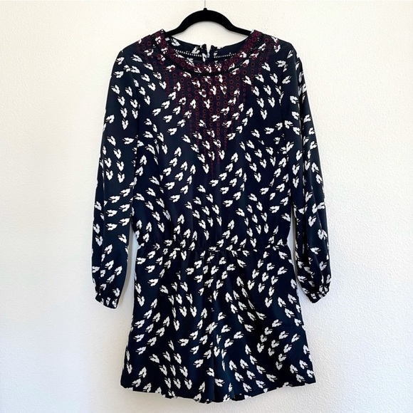 Anthropologie Ranna Gill Madine Printed Embroidered Romper - Size Medium - Picture 5 of 11